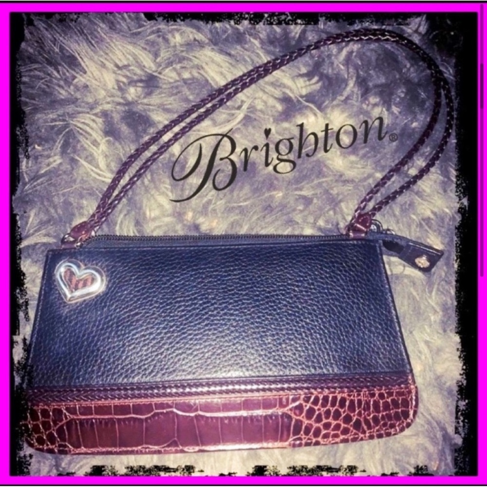 Brighton Pebbled Croc Mini Vintage Purse Bag New Without Tags - Picture 6 of 16